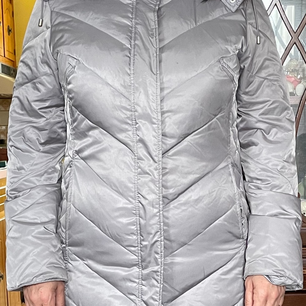 Kenneth Cole Reaction long puffy coat.